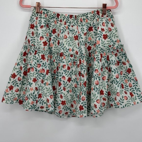 Draper James Dresses & Skirts - Draper James Strawberry Field Pull On Stretch Mini Skirt Size XL